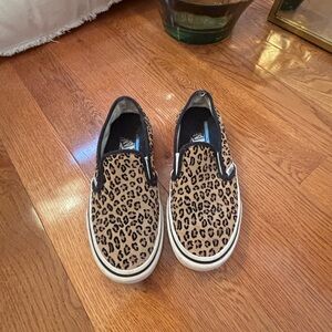 Leopard Print Slip-On Vans
